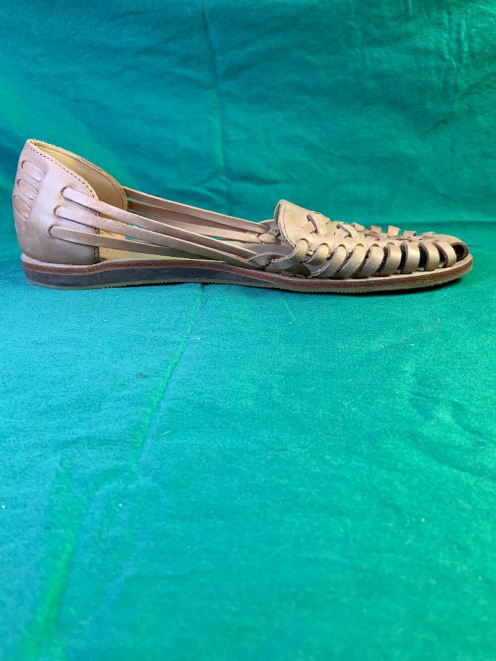 Almond Colored NISOLO Huarache Sandal Size 9 - Picture 5 of 12